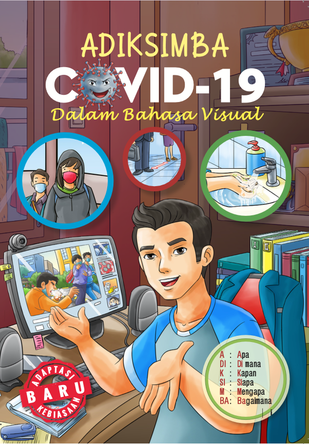 Adiksimba Covid-19 dalam bahasa visual